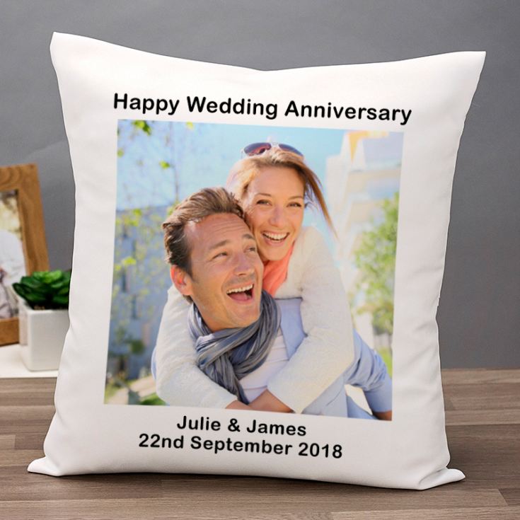 Personalised Photo Anniversary Cushion product image