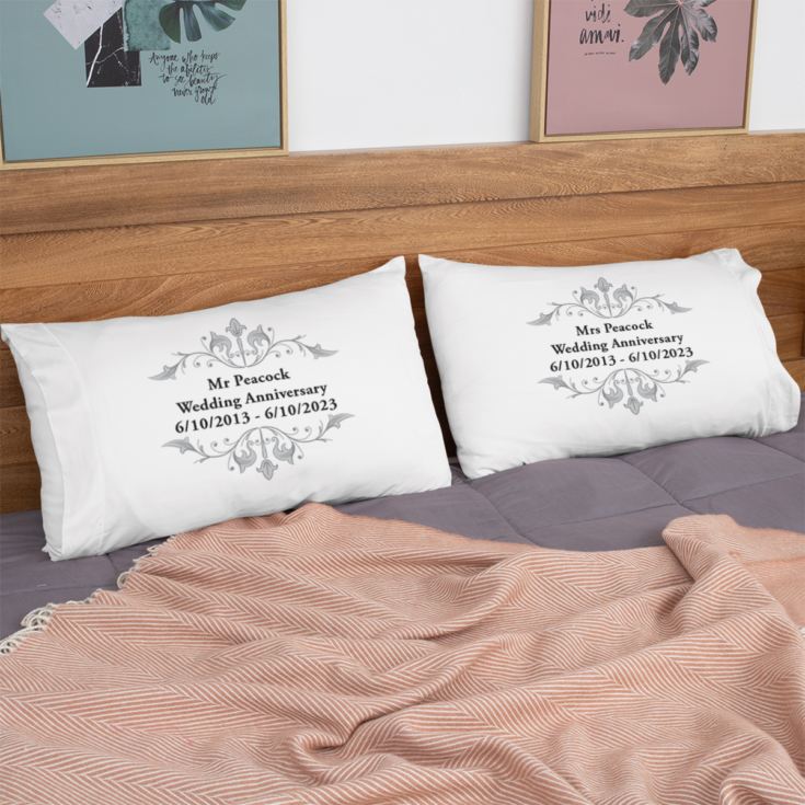 Personalised Anniversary Pillowcases product image