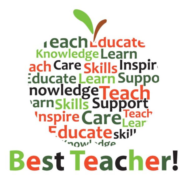 Personalised Teacher Mug - Apple Of Words product image