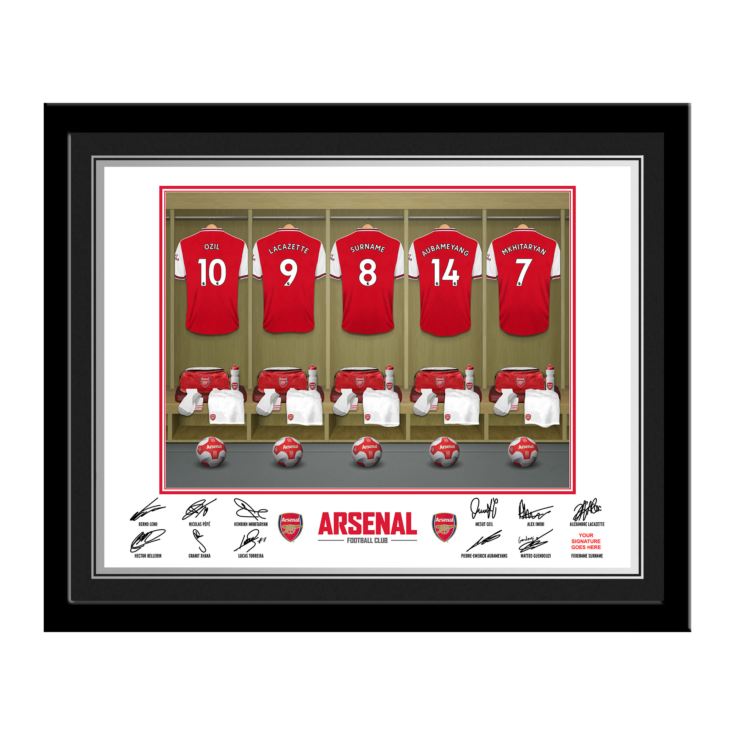 Personalised Football Dressing Room Framed Photo product image