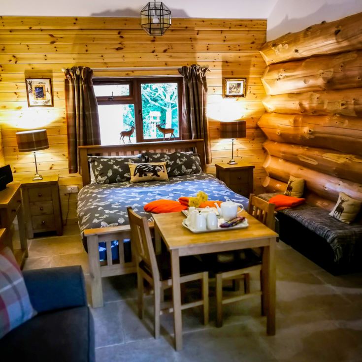 Two Night Stay in a Log Cabin at Badgers Wood, Hoo Zoo and Dinosaur World product image