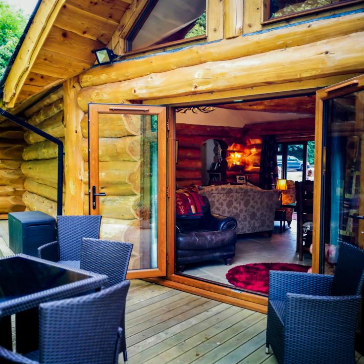 Two Night Stay in a Log Cabin at Badgers Wood, Hoo Zoo and Dinosaur World product image