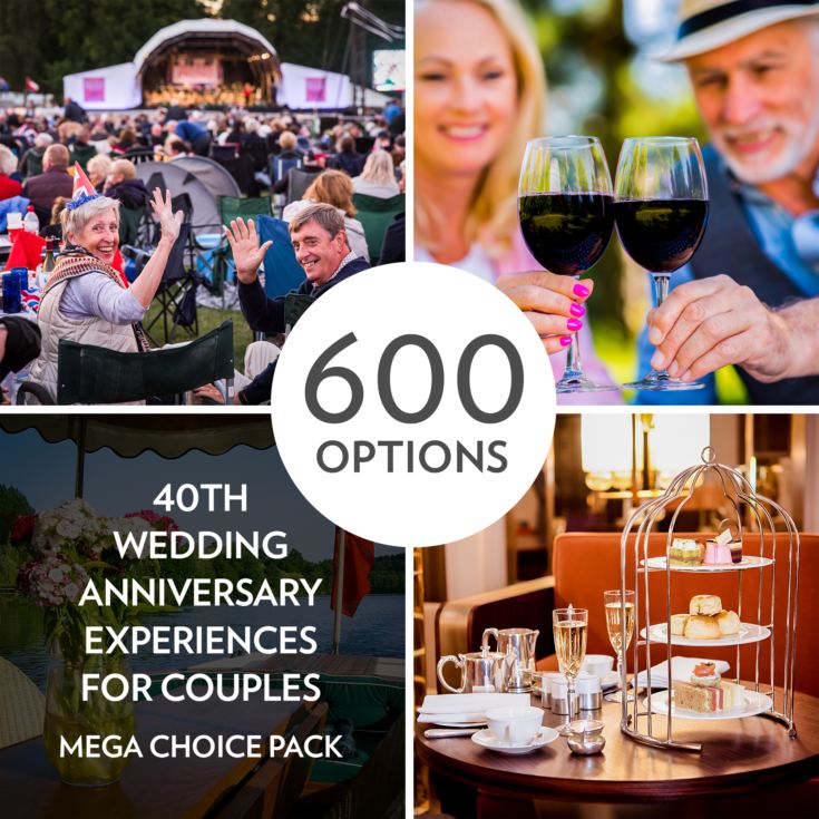Celebrate 40 Years Together with Gift Experiences for Couples Mega
