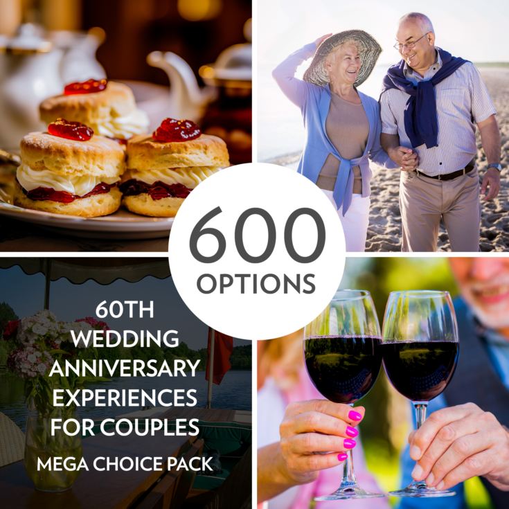 60th Anniversary Couples Experiences - Mega Choice Pack product image