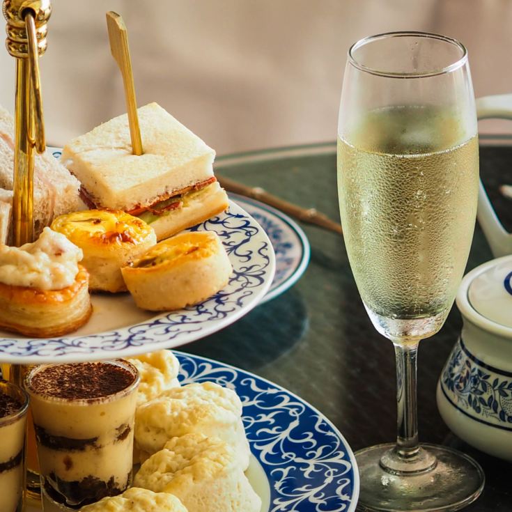 Entrance to Markshall Estate with Afternoon Tea for 2 with Prosecco product image