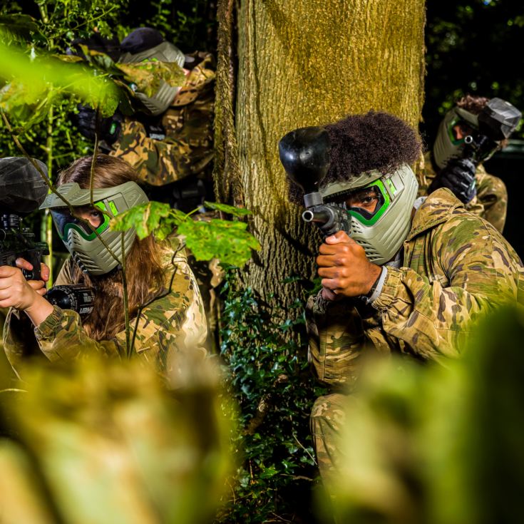 Forest Paintballing for Two with 200 Paintballs and Pizza product image