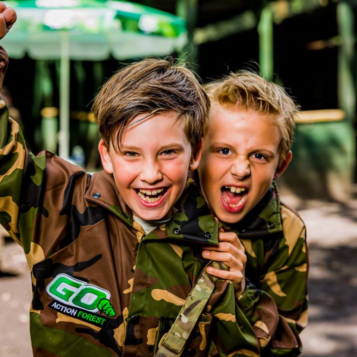 Forest Paintballing for Two with 200 Paintballs and Pizza product image