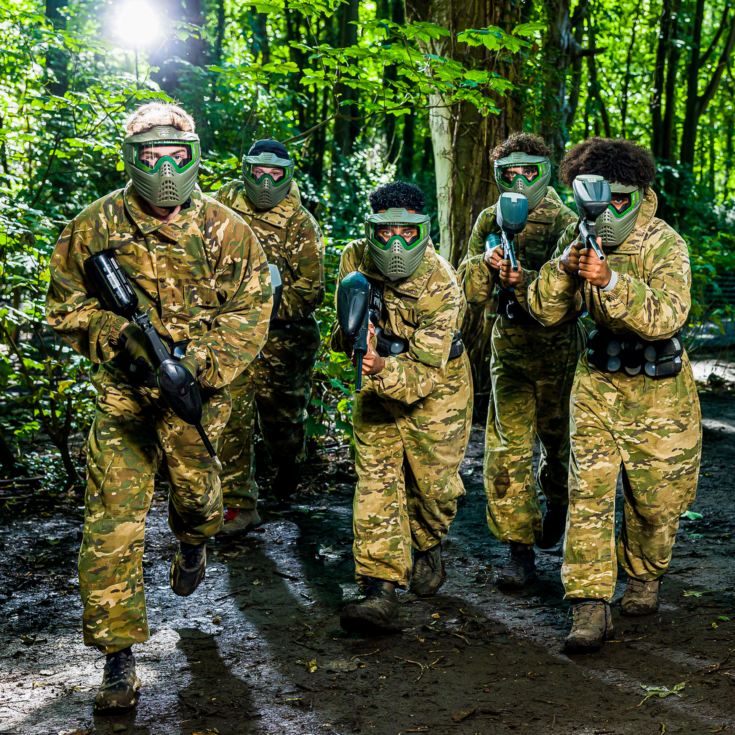 Forest Paintballing for Two with 200 Paintballs and Pizza product image