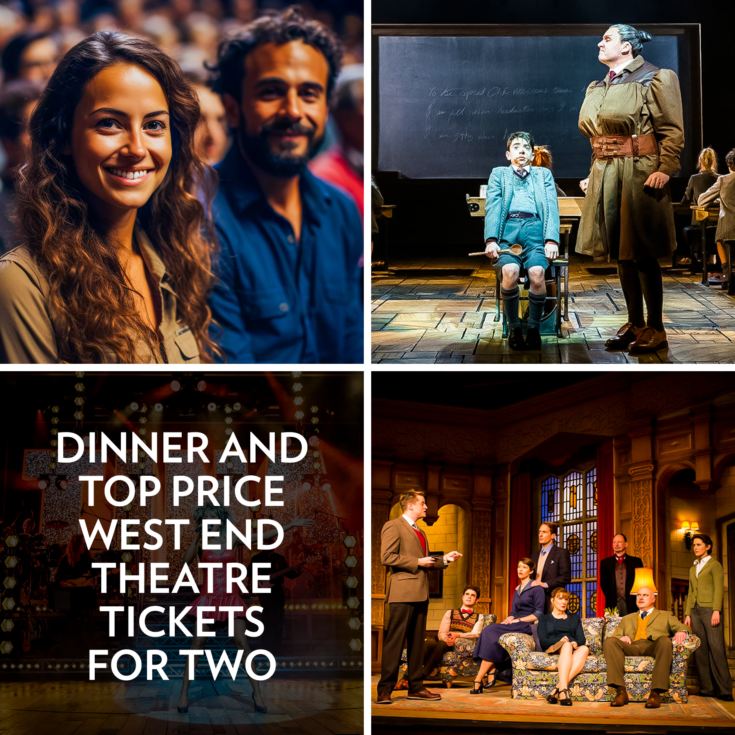 Dinner and Top Price Theatre Tickets for Two product image