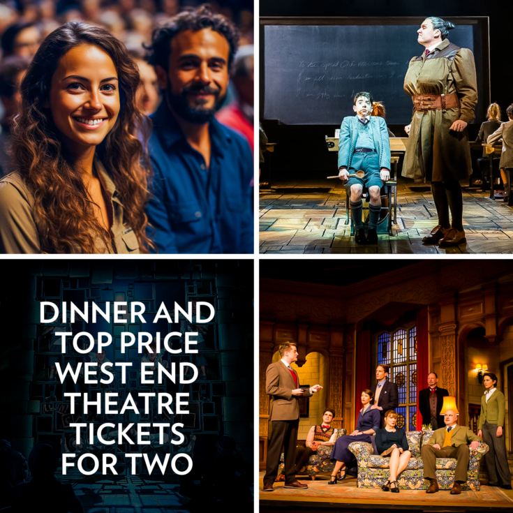 Dinner and Top Price Theatre Tickets for Two product image