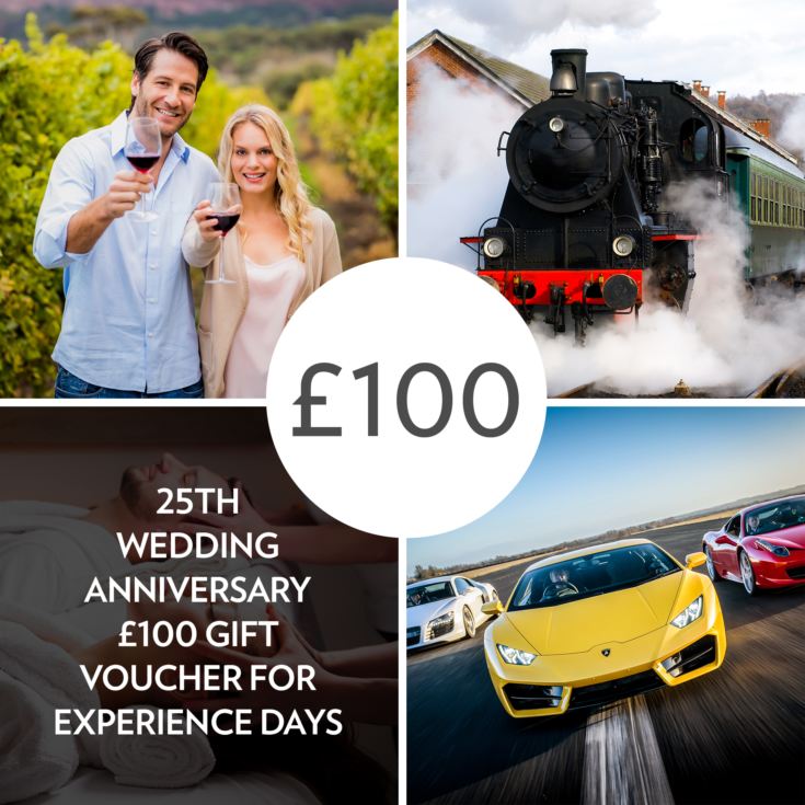 25th Anniversary £100 Experience Day Gift Voucher product image