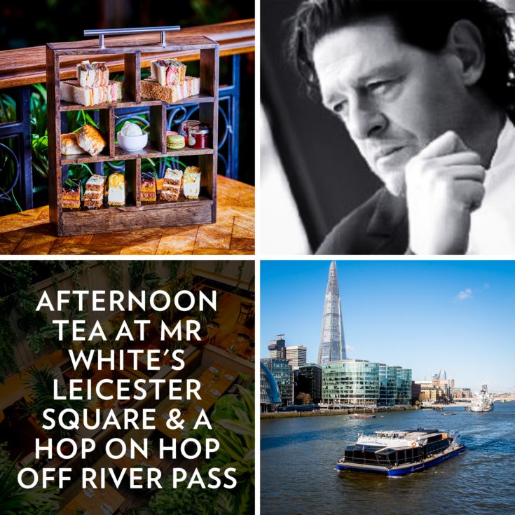 Afternoon Tea at Mr White's Leicester Square & a hop on hop off river pass product image