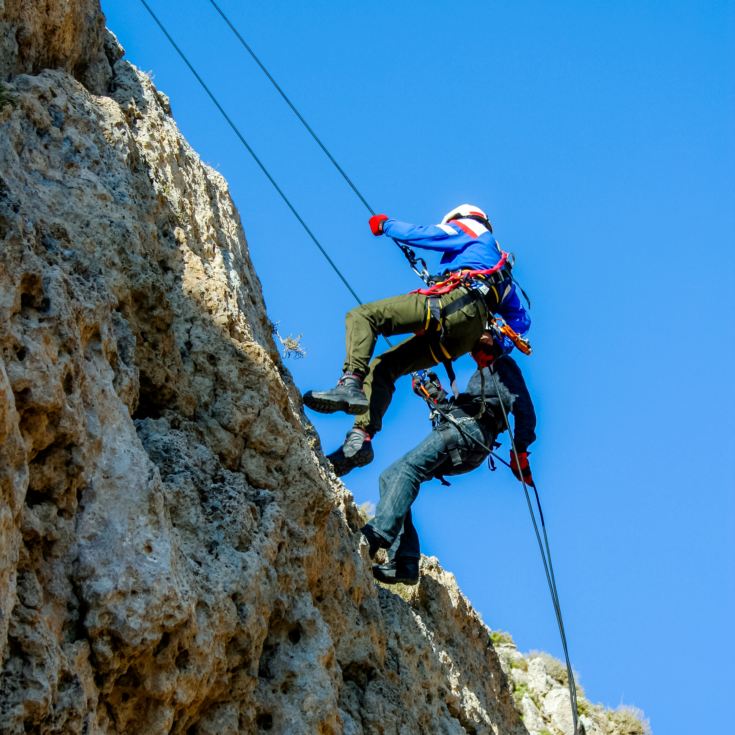 Rock Climbing & Abseiling Full Day Out for Two product image