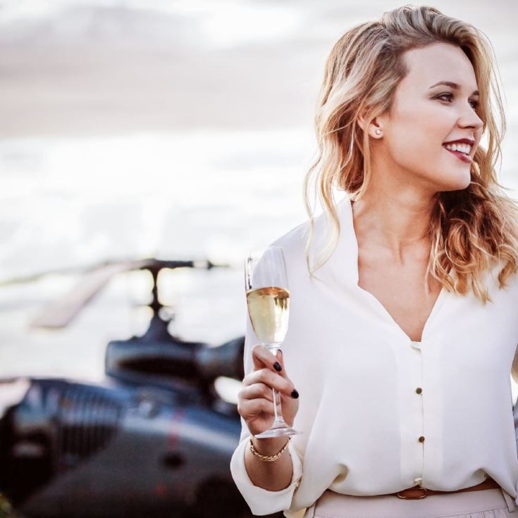 12 Mile Helicopter Flight with a Glass of Bubbly & Chocolates product image