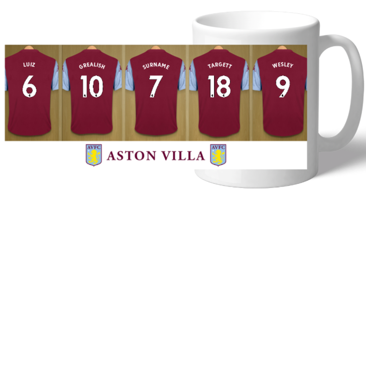 Personalised Aston Villa FC Dressing Room Mug product image