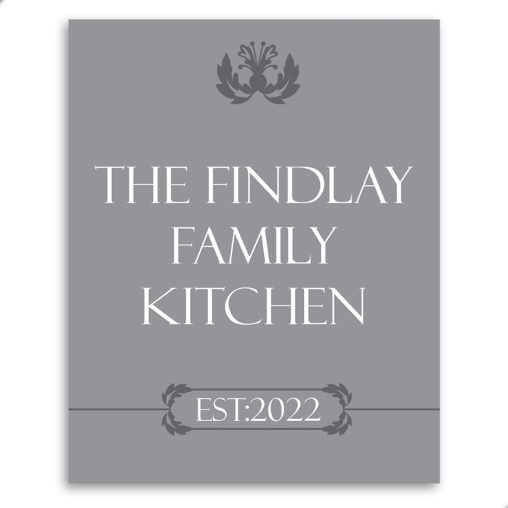 Family Kitchen Personalised Framed Print product image
