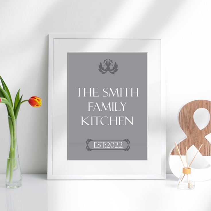 Family Kitchen Personalised Framed Print product image