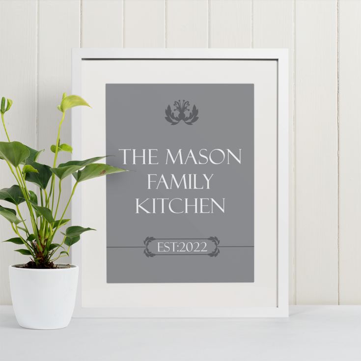 Family Kitchen Personalised Framed Print product image