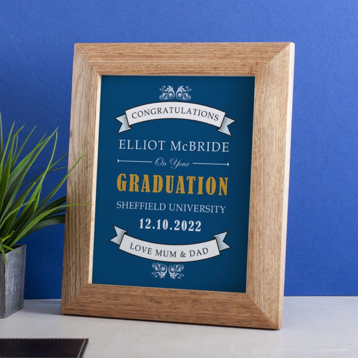 Personalised Graduation Framed Print product image