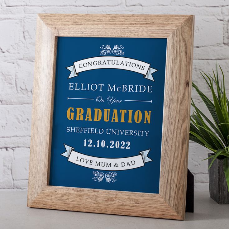 Personalised Graduation Framed Print product image