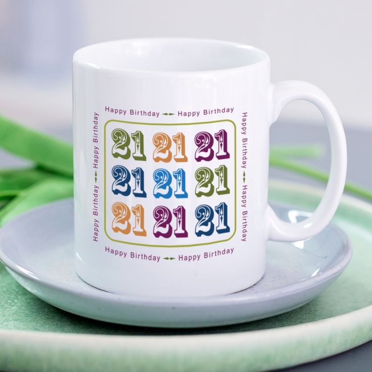 Happy 21st Birthday Personalised Mug product image