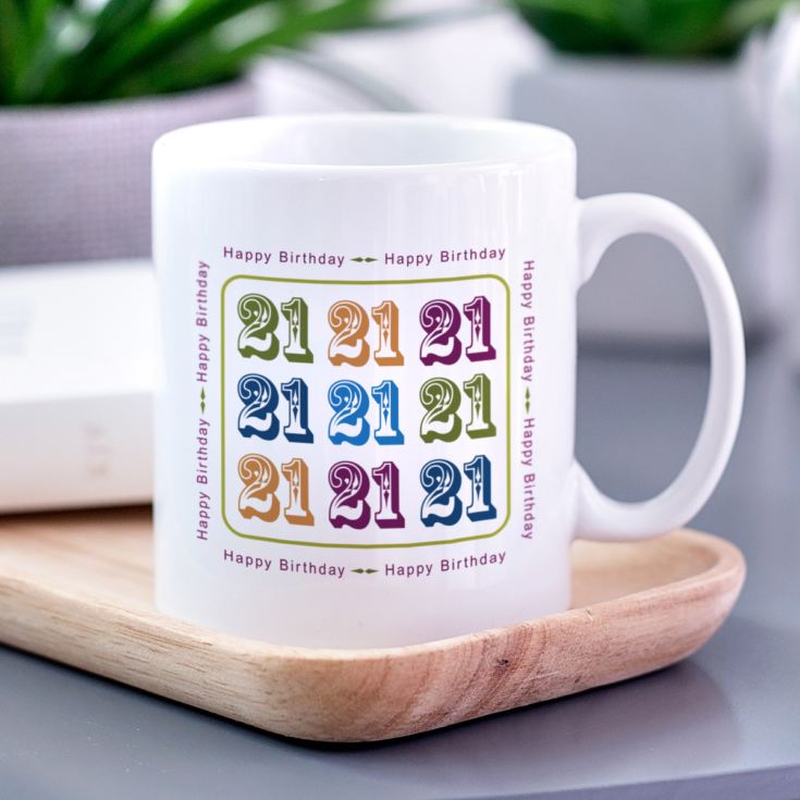 Happy 21st Birthday Personalised Mug product image