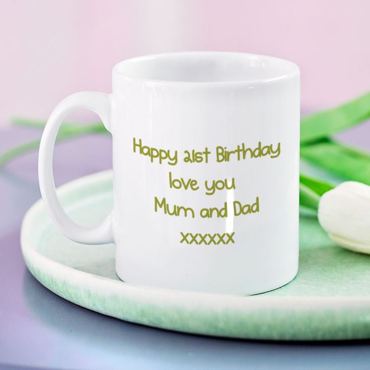 Happy 21st Birthday Personalised Mug product image
