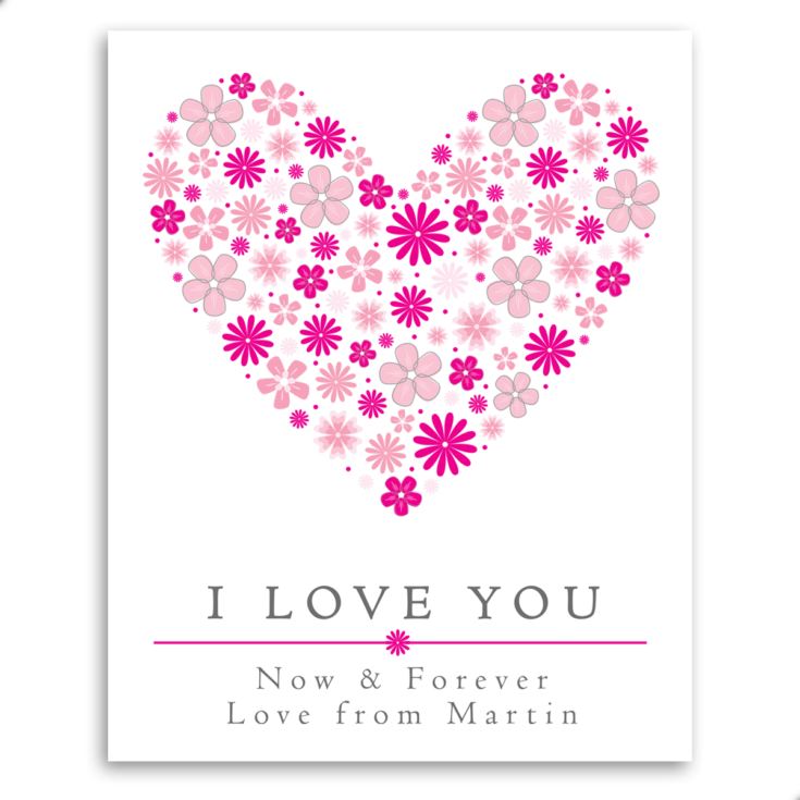 I Love You Personalised Framed Print product image