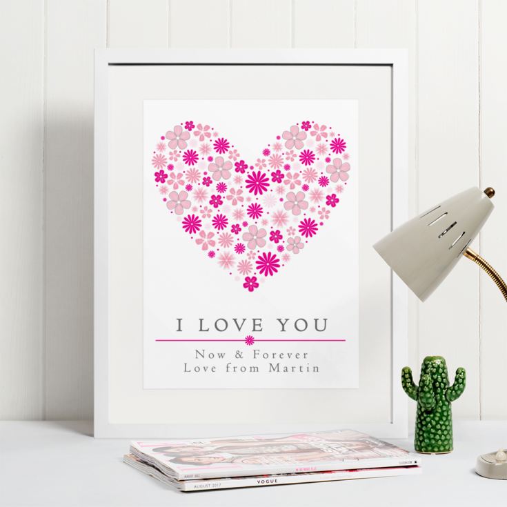 I Love You Personalised Framed Print product image