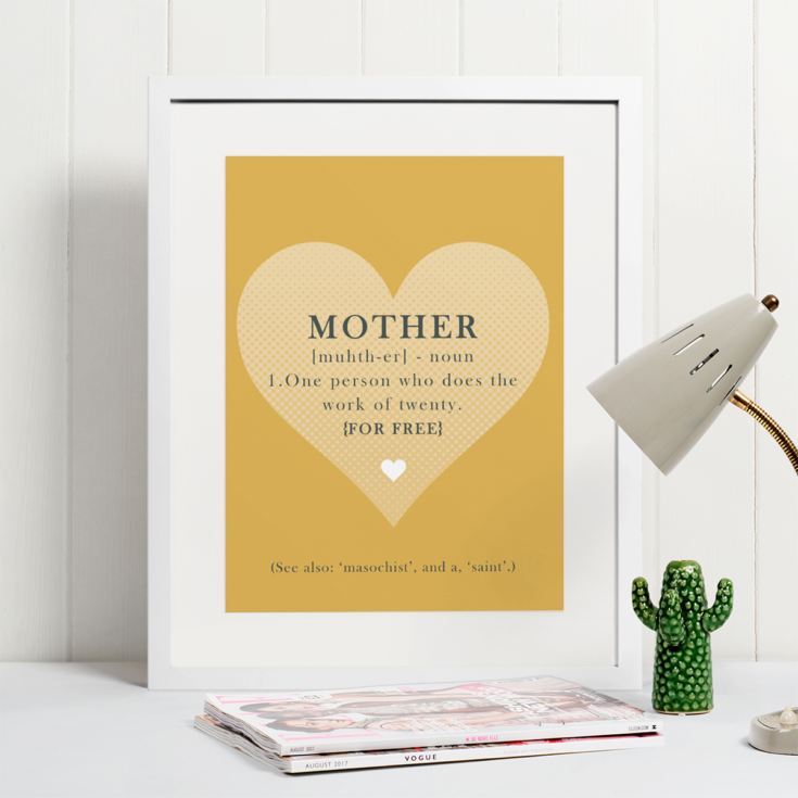 Mother Noun Framed Print product image