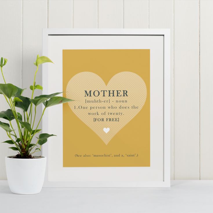 Mother Noun Framed Print product image