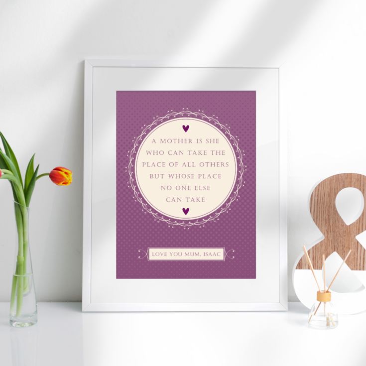 Personalised A Mother Is Framed Print product image