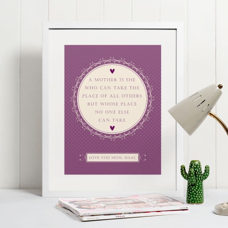 Personalised A Mother Is Framed Print product image