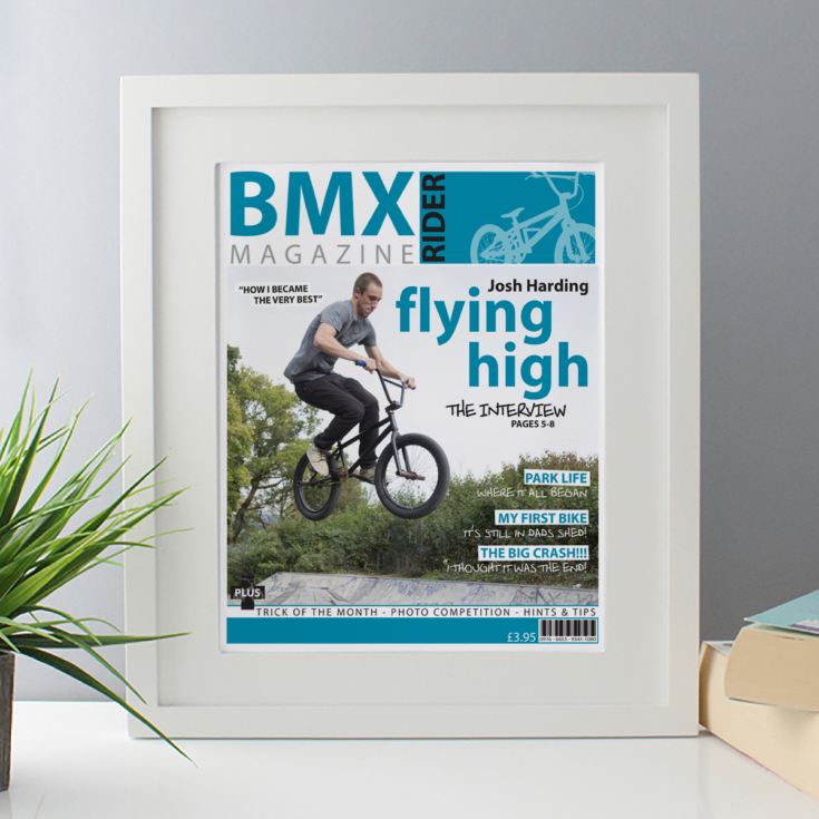 Personalised BMX Magazine Cover Framed Print product image