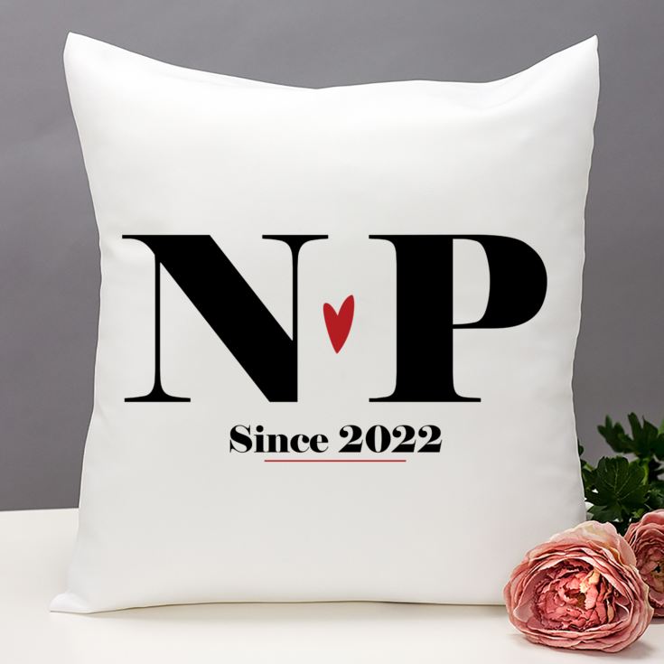 Personalised Couples Initial Cushion product image