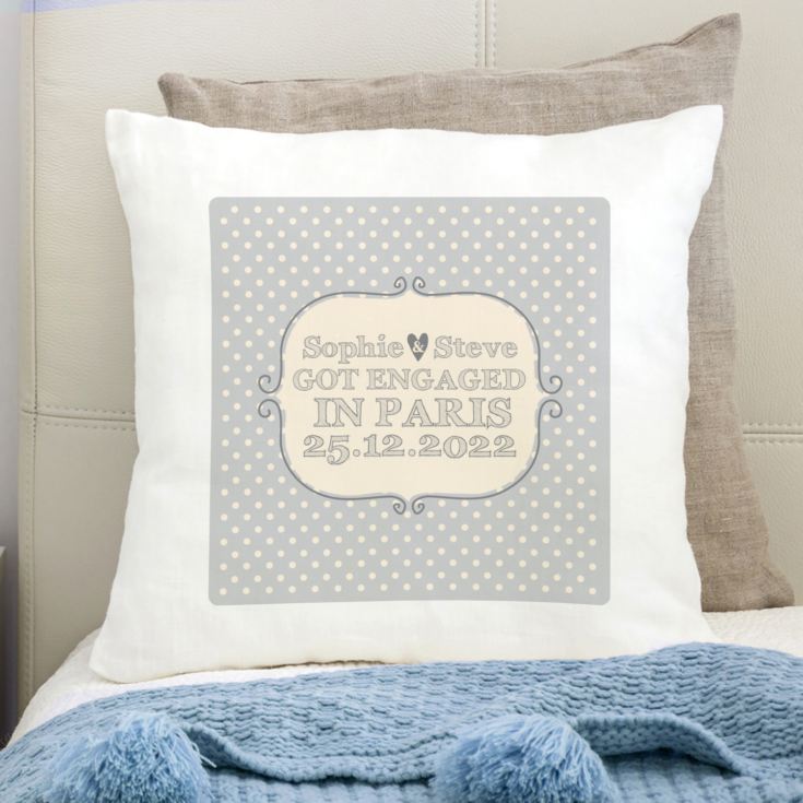 Personalised Engagement Cushion product image