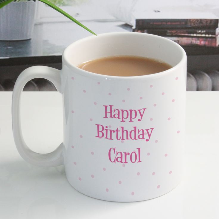 Pink Flower Birthday Mug product image