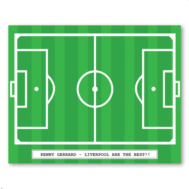 Personalised Football Pitch Framed Print product image