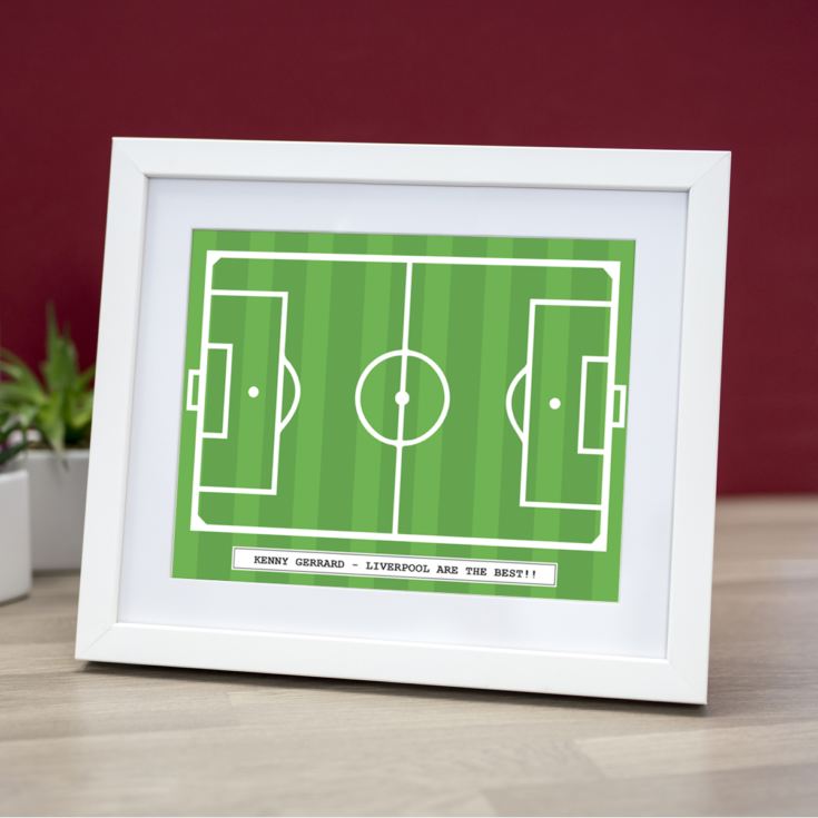 Personalised Football Pitch Framed Print product image