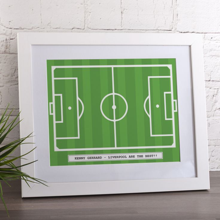 Personalised Football Pitch Framed Print product image