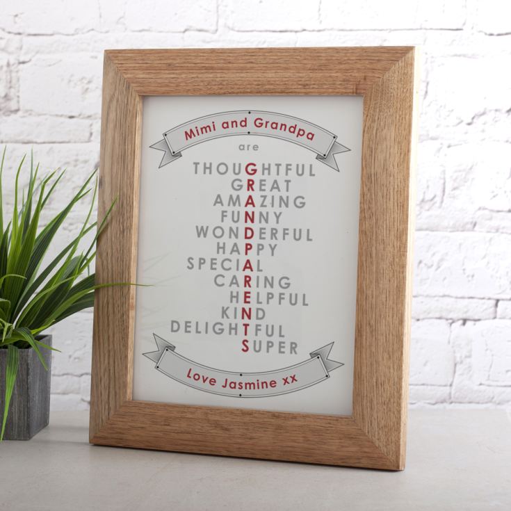 Personalised Grandparent Framed Print product image