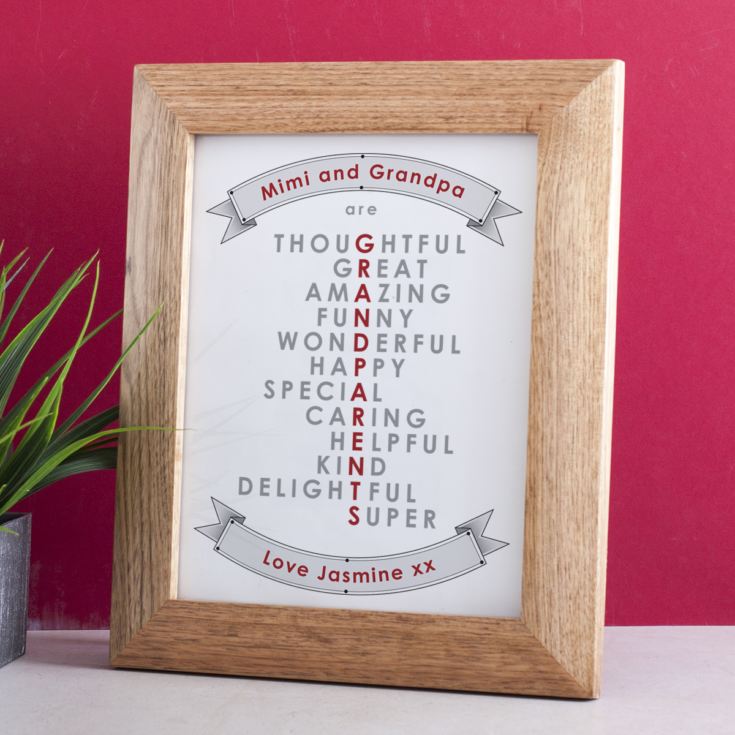 Personalised Grandparent Framed Print product image