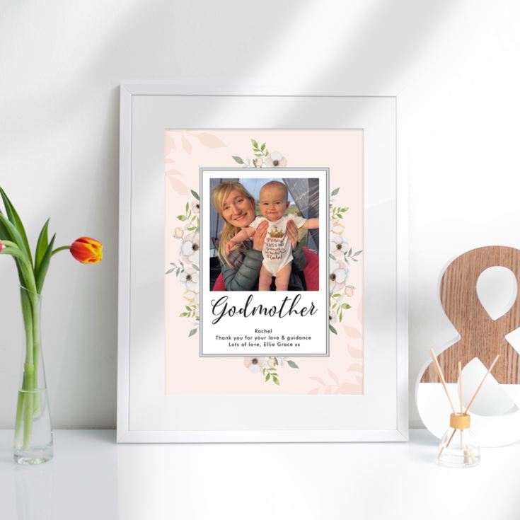 Personalised Godmother Photo Upload Framed Print product image