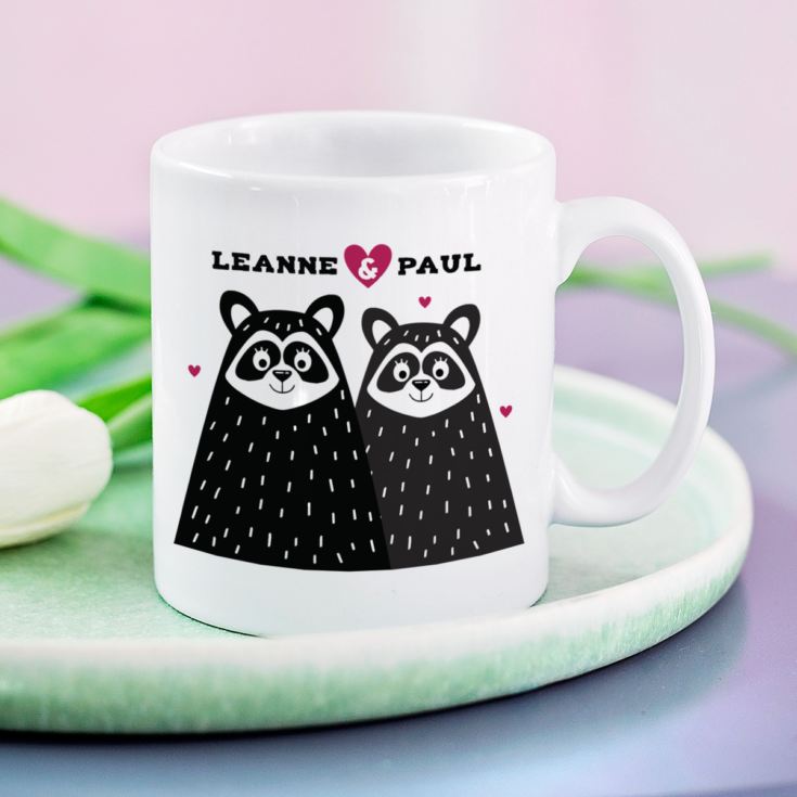 Personalised Racoon Couple Mug product image