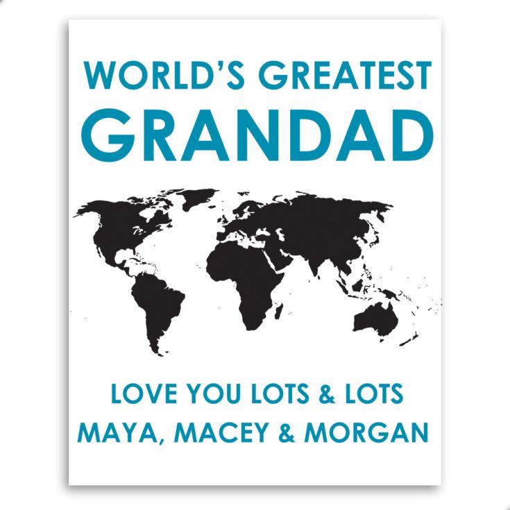 Personalised Worlds Greatest Grandad Framed Print product image