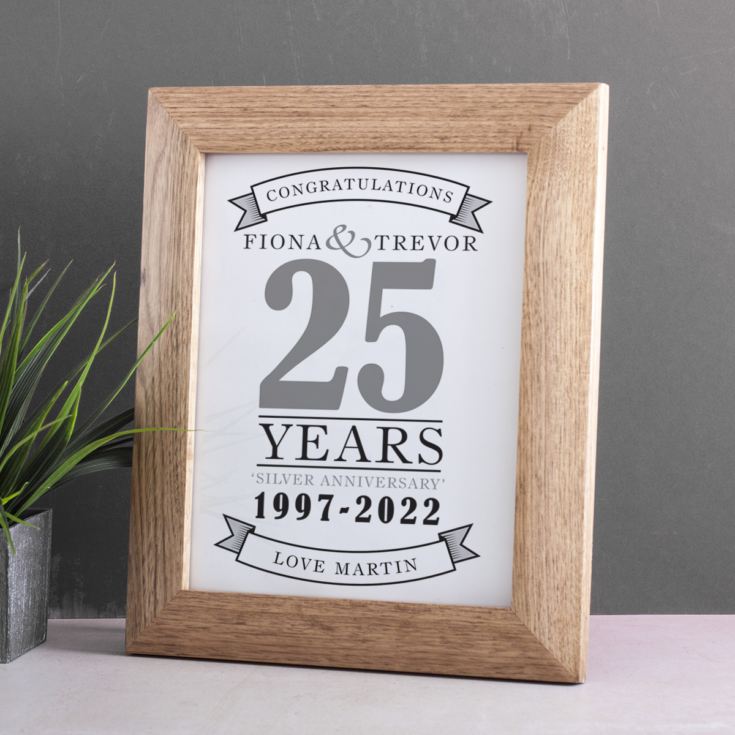 Personalised Silver Anniversary Print product image