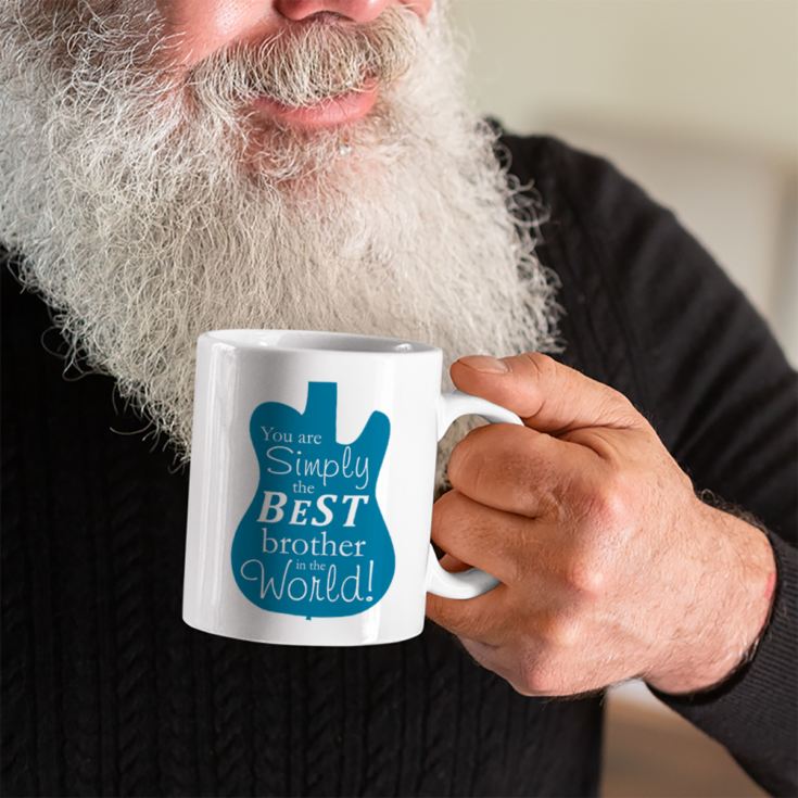 Personalised Simply The Best Guitar Design Mug product image