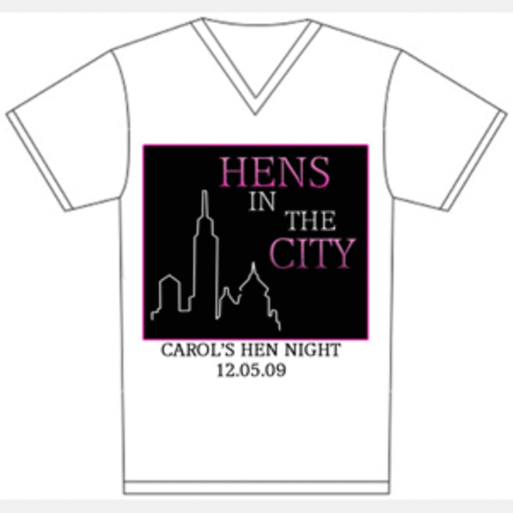 Hens In The City V-Neck T-Shirt - product image