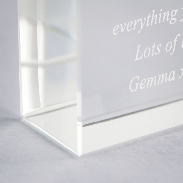 Personalised Auntie Glass Keepsake product image