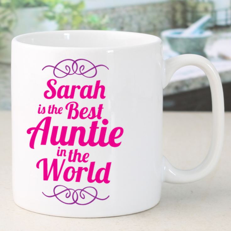 Best Auntie In The World Personalised Mug product image